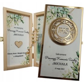  Az elsőáldozás emléktárgya - ajándék, RÓZSAFÜZÉR