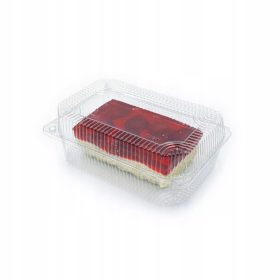   Eldobható étkészlet - Tartályos doboz, torta csomagolás, 50 db. 1,3l