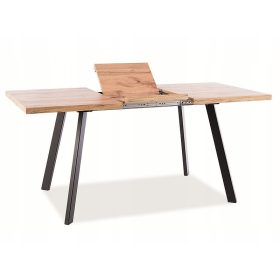    Signal LOFT téglalap alakú kihúzható asztal 120 x 80 x 75 cm fekete