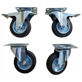   Kerekek vezetési készlet 100 mm -es fék 280 kg 4 db kerék