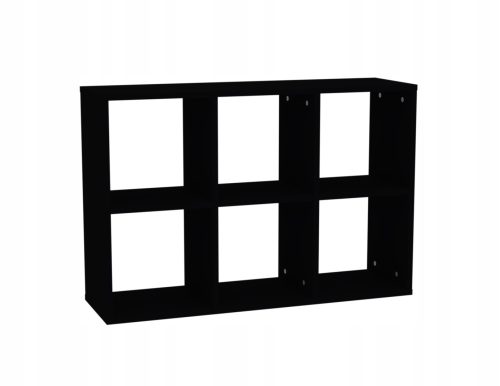 Nyitott könyvespolc 2x3 Kalax Cube Ikea Black
