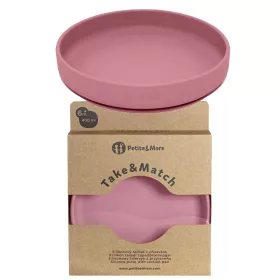   Tál, csészealj csecsemőknek - Szilikon tányér vékony és Mars szívó csészével