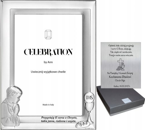  COMUNION SOUVENIL EZÜST KÉPKERET 10x15