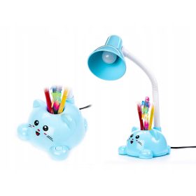   Gyermek asztali lámpa - Blue Cat asztali lámpa gyereknek 1xE27