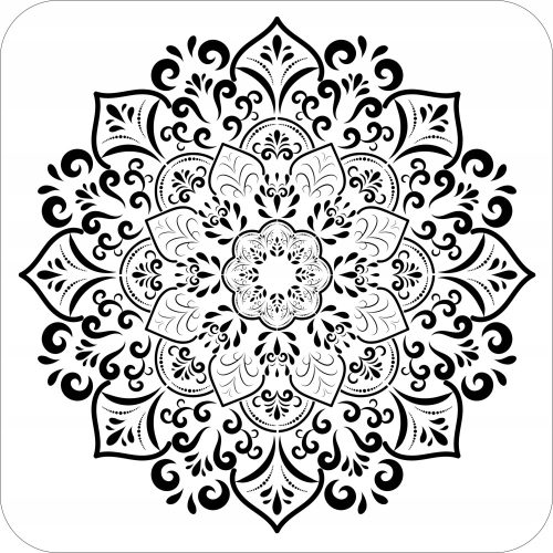 Stencil festéshez - Festősablon, festősablonok, Mandala
