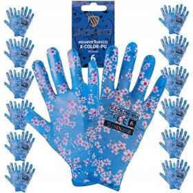   Procera kesztyű Női munkakesztyű X-COLOR-PU 6 6-os méret - XS 12 pár