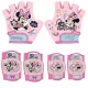  KERÉKPÁRVÉDŐ TÉRDKÖNYÖK RÓZSASZÍN MINNIE + Kerékpáros kesztyű gyerekeknek minnie