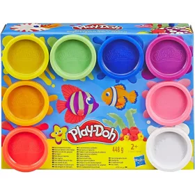   Modellező anyag - Hasbro játék -doh tészta 8 kád - szivárványkészlet