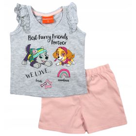   Gyermek pizsama, fürdőköpeny - Pizsama rövid ujjú járőr Everest Grey 122