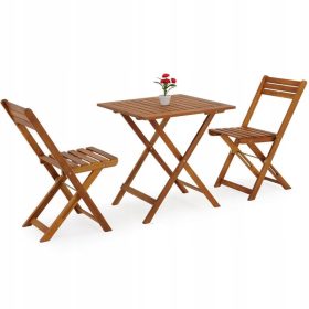   Kerti asztal, fotel - Kerti bútorok 2. asztal fa székek összecsukása