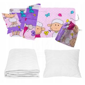   Ágyneműhuzat szett - Meganstyle ágyneműgarnitúra 80 x 200 cm lila árnyalatokkal