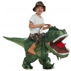   Unisex gyerek jelmez - Gyerek felfújható dinoszaurusz T-Rex zöld ruhák