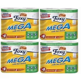 Vécé papír - Foxy Mega Long WC -papír 16 görgők