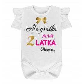 Gyermek body - Test fodorral, de a csemege két éves + név