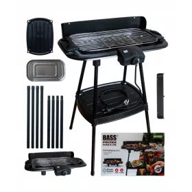  BASS ELEKTROMOS KERTI GRILL ÁLLÓ 2800W 2in1