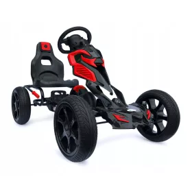   Gokart gyerekeknek - Nagy pedál Goan pedálok 60 kg 5-12 éves cserkészvörös