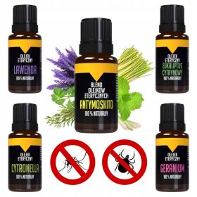   Illóolaj - Állítsa be az 5x illóolajat a szúnyog kullancsokhoz