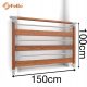  DOLLE KÜLSŐ LÉPCSŐ SZÉLESSÉGE 80cm ANTRACIT H=136cm