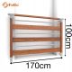  DOLLE KÜLSŐ LÉPCSŐ SZÉLESSÉGE 80cm ANTRACIT H=154cm