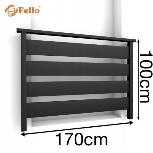  DOLLE KÜLSŐ LÉPCSŐ 100cm ANTRACIT H=66cm