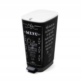   Szemetes szelektált hulladékgyűjtéshez - Kis Chic Bin 80719001790 szemeteskuka fekete 50 l