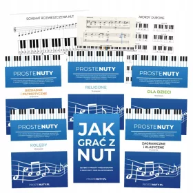    EGYSZERŰ NOT MEGA CSOMAG 5 KÖNYVBŐL, AKKOROK, ZONGORA ÚTMUTATÓ, BILLENTYŰZET (PDF)