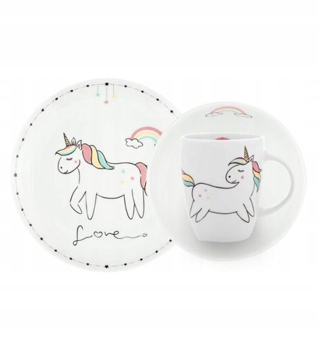 Edénykészlet, evőeszköz egy csecsemő számára - Lubiana gyerekek KPL 1/3 Unicorn Unicorn 1230