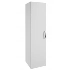 Fehér fürdőszobai oszlopszekrény, függő, 32x32x125