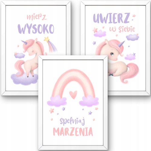Kép a gyerekszobába - Képek a Gyerekek szobájához 3x A4 plakátok szett