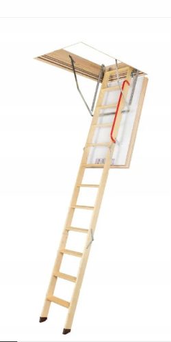 Tetőtéri lépcső - Tetőtér lépcsők Fakro Wood 58 x 98,4/280 cm