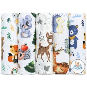   Textil pelenka - EGA gyerekek tetra pelenkák színes pelenkák 5 db