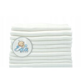   Textil pelenka - Tetet pelenkák lengyel lux fehér 70x80 10szt