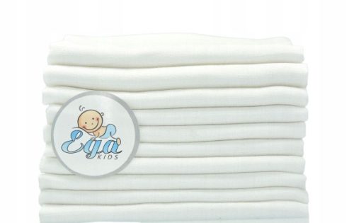Textil pelenka - Tetet pelenkák lengyel lux fehér 70x80 10szt