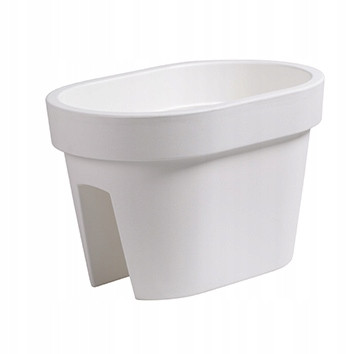  Prosperplast virágcserép 39,6 cm x 26,6 x 25 cm átmérő 39,5 cm műanyag fehér
