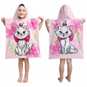   Törölköző - Fürdő törülköző kapucnis marie macska cica stranddal