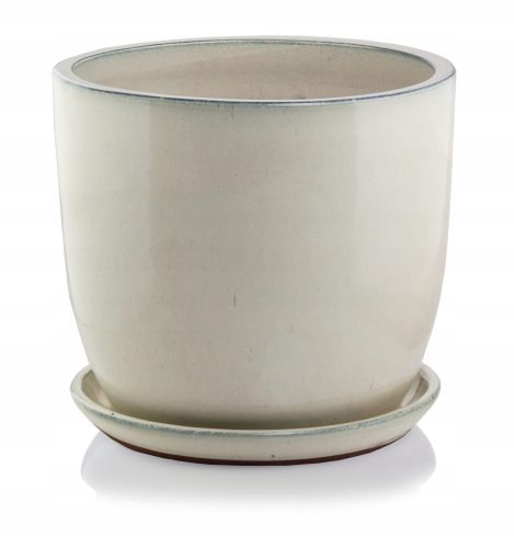  Polnix virágcserép 20 cm x 23 x 20 cm átmérőjű 23 cm kerámia krém