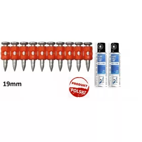 Szegek betonhoz/acélhoz 19mm, 1000 db-os kiszerelésben.