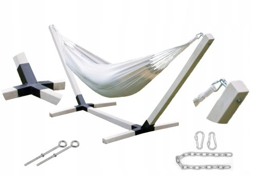 Függőágy - Hammoma keret, vastag fa impregnált fa 350 kg