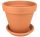  Degrea virágcserép 21,3 cm x 21,3 x 19 cm átmérő 21 cm kerámia natúr, terrakotta + Degrea virágcserép állvány 19 cm kerámia