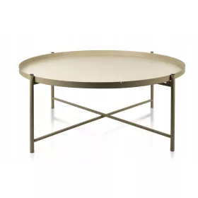    Mondex HTOP7273 dohányzóasztal 21 ovális 76,5 x 76,5 x 32 cm arany