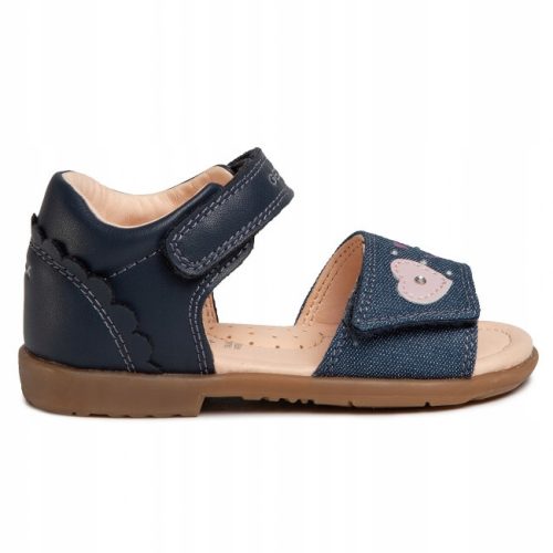 Gyermek szandál - Bőrgyermekes szandál GEOX B0221D NAVY R.21