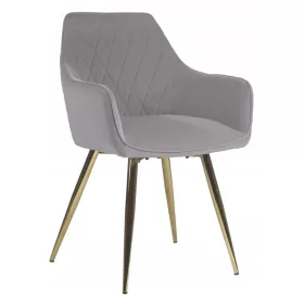 Szék karbókkal szénhidro 2 szürke / arany