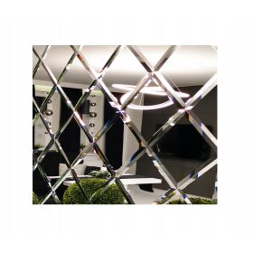    LED-ES FÜRDŐSZOBAI TÜKÖR VILÁGÍTÁSSAL 100X60 cm NÉGYSZÖG FALRA SZERELT MODERN