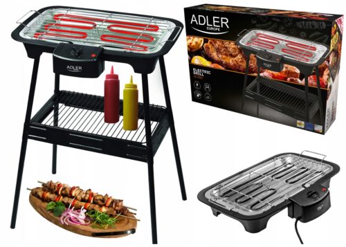  Elektromos grill Adler grill AD Elektromos álló érintkező grill 2000 W