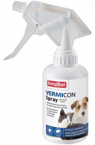Kullancsok és bolhák elleni spray - Beaphar Vermicon kutyáknak és macskáknak 250 ml