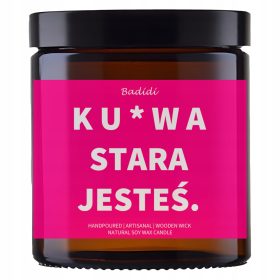  Alkalmi illatos szójagyertya Badidi felirattal