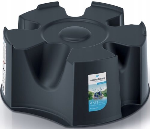  Prosperplast virágcserép 51 cm x 23 x 23 cm átmérője 51,2 cm műanyag fekete