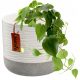  Kadax virágcserép 14 cm x 14 x 12,7 cm átmérő 14 cm kerámia fehér