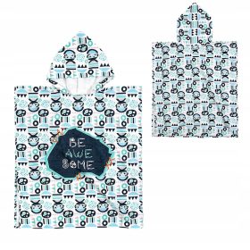   Baba törölköző kapucnival - Beach Poncho motorháztetővel 9-12 éves gyermekek számára