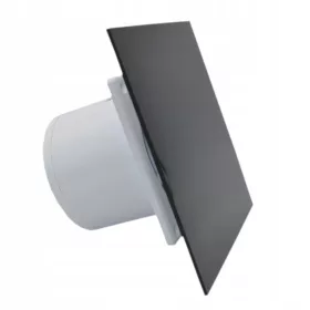   Fürdőszoba ventilátor - Csendes fürdőszobai ventilátor Fekete Front fi 100mm